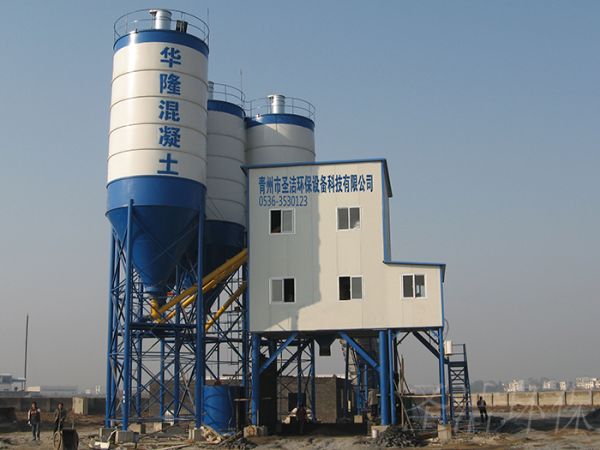 混凝土攪拌站現場設備安裝圖
